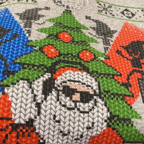 Ho Ho Ho - dj santa Ugly Christmas sweater sweatshirt 2xl jerzees nublend - Picture 3 of 4